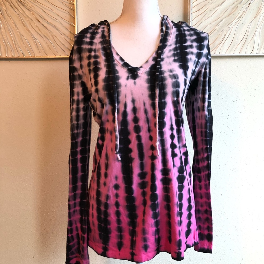Tie Dye Hooded Top